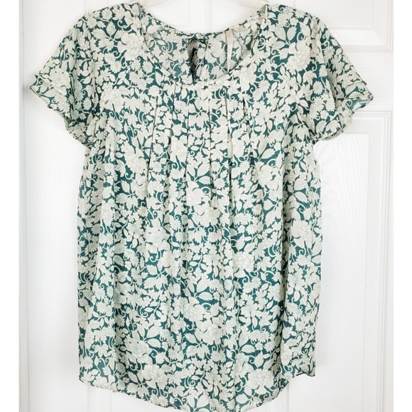 LC Lauren Conrad Tops - Lauren Conrad floral  print blouse size S